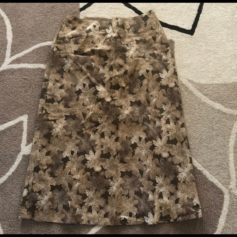 Banana Republic Leaf Fall Autumn Skirt Vintage
